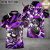 Maxcorners Bowling Cartoon Bunny & Graffiti Bowling Graphic Multicolor Customized Name, Team Name 3D Shirts