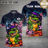 Maxcorners Pickleball Polo Hip Hop Crocodile Character Multiple Options Personalized Name, Team Name 3D Shirt