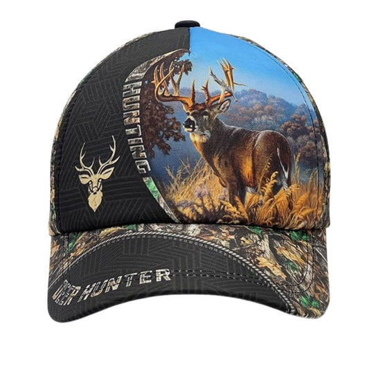 Maxcorners Deer Hunter 3d Printed Baseball Cap, Hunter Lovers Caps Hats LM0402