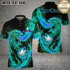 Maxcorners Blazing Phoenix Golf Polo Personalized Name, Team Name 3D Shirt (4 Colors)
