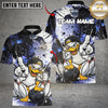 Maxcorners Bowling Cool Duck Multicolor Customized Name, Team Name 3D Shirts