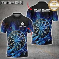 Maxcorners Darts Thunder Lightning Multicolor Options Personalized Name, Team Name 3D Shirt