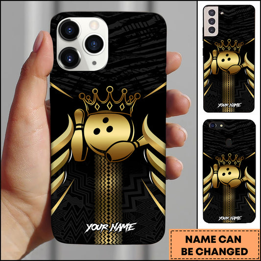 Maxcorners Bowling King Crab Multicolor Personalized Name 3D Phone Case