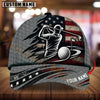 Maxcorners Golf American Flag Golfer Swing Personalized Name 3D Cap