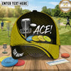 (8 Colors) Maxcorners Disc Golf ACE Chain Basket & Flying Discs Personalized Name 3D Cap LM3009