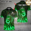 Maxcorners Bowling Lion King With Flaming Lion Multicolor Customized Name, Team Name 3D Shirts