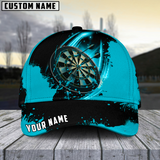 Maxcorners Darts Fire Multicolor Personalized Name 3D Cap