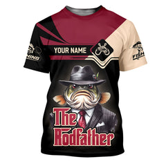 Maxcorners The Rod Father SPF Shirts, Custom Fishing Shirts, Fishing Shirts For Men, Funny Fisherman Gift