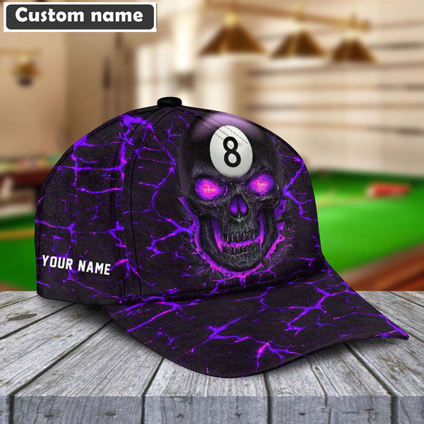 Maxcorners Personalized Billiards Skull Cap (8 colors)