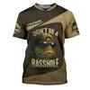 Maxcorners Don't Be A Basshole Men's Fishing Shirt, Mahi Fishing Shirt, UPF Fishing Shirt