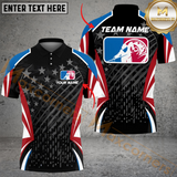 Maxcorners 8 Ball & 9 Ball National Billiard Jersey Customized Name, Team Name 3D Polo Shirt