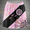 Maxcorners Darts Pastel Marble Dartboard Personalized 3D Skirts With Shorts