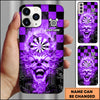 Maxcorners Darts Flaming Demon Dartboard Multicolor Personalized Name 3D Phone Case