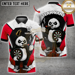 Maxcorners Panda Darts  Multicolor Customized Name, Team Name 3D Shirt