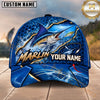 Maxcorners Fishing Graphic Dynamic Water Splash Angler Customized Name 3D Cap