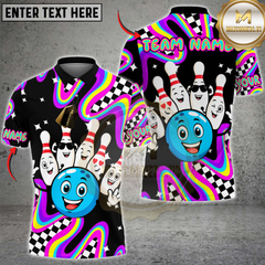 Maxcorners Bowling Party Squad Personalized Name 3D Unisex Shirt