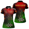 Maxcorners Men’s Personalized Darts Shirts With Multi-Color Dartboard And Flame Dart Arrows LM1605