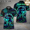 Maxcorners Golf Neon Flame Personalized Name, Team Name 3D Shirt (4 Colors)