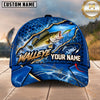 Maxcorners Fishing Graphic Dynamic Water Splash Angler Customized Name 3D Cap