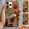 Maxcorners Brown Bear Hunting Personalized Name Phone Case LM0912