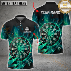 Maxcorners Darts Thunder Lightning Multicolor Options Personalized Name, Team Name 3D Shirt