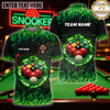 Maxcorners Pool Player Gear Glowing Billiard Art Multicolor Customized Name 3D Shirt
