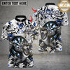Maxcorners Cool Wolf Darts Multicolor Customized Name, Team Name 3D Shirts