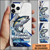 Maxcorners Fishing Phone Case Splash Art Fishing Phone Case Custom Name (8 Fish Species)