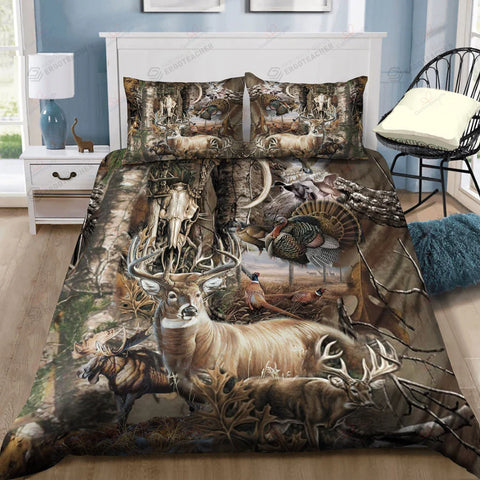 Maxcorners Camo Hunting Art Bedding Set