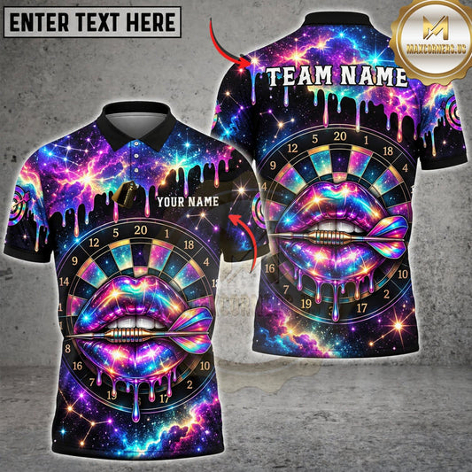 Maxcorners Darts Electric Blue Purple Gorilla Face Neon Graffiti Personalized Name 3D Unisex Shirt