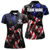 Maxcorners American Flag Smoke 8 Ball Billiard Shirts For Men Custom Patriotic Billiard Pool Team Jerseys LM1805