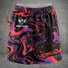 Maxcorners Darts Abstract Swirl Personalized 3D Skirts With Shorts