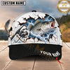 Maxcorners Fishing Graphic Torn Hole Effect Reel Design Customized Name 3D Cap