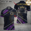 Maxcorners Bowling And Pins Glitter Sparkling Crown Customized Name, Team Name 3D Shirt (6 Colors)