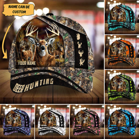 Maxcorners New Century Of Deer Hunting Personalized Hats 3D Multicolored