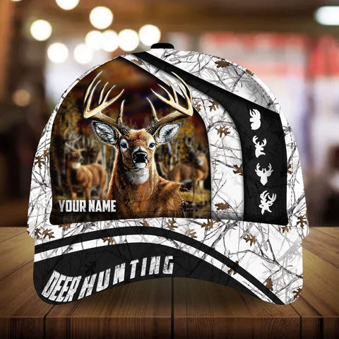 Maxcorners New Century Of Deer Hunting Personalized Hats 3D Multicolored