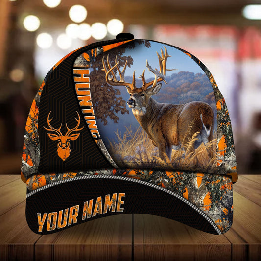 Maxcorners The Unique Boomerang Deer Hunting Personalized Hats 3D Multicolored