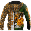 Maxcorners Honey Bee Pattern All Over Printed Unisex Shirt LM1304