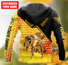 Maxcorners Personalized Name Honey Bee 3 All Over Printed Unisex Shirt LM1304