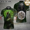 Maxcorners Darts Grim Reaper Nun Multicolor Customized Name, Team Name 3D Shirt