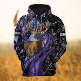 Customized Unique Hunting Style 2 Hoodie Deer Hunting 3D Hunter Gift Dad Hunting Present