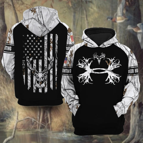 Premium Deer Hunting Hoodie 3D All Over Print Camo style 2 Limited Edition Multicolor Gift For Hunter