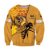 Maxcorners Personalized Name Honey Bee 3 All Over Printed Unisex Shirt LM1304