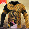 Maxcorners Personalized Name Honey Bee 8 All Over Printed Unisex Shirt LM1304