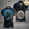Maxcorners Darts Grim Reaper Nun Multicolor Customized Name, Team Name 3D Shirt