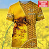 Maxcorners Personalized Name Honey Bee 10 All Over Printed Unisex Shirt LM1304