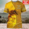 Maxcorners Personalized Name Honey Bee 10 All Over Printed Unisex Shirt LM1304