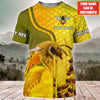 Maxcorners Personalized Name Honey Bee 11 All Over Printed Unisex Shirt LM1304