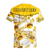 Maxcorners Personalized Honey Bee Tropical Hawaii Shirt Beach Short LM1304