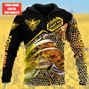 Maxcorners Personalized Name Honey Bee 19 All Over Printed Unisex Shirt LM1304